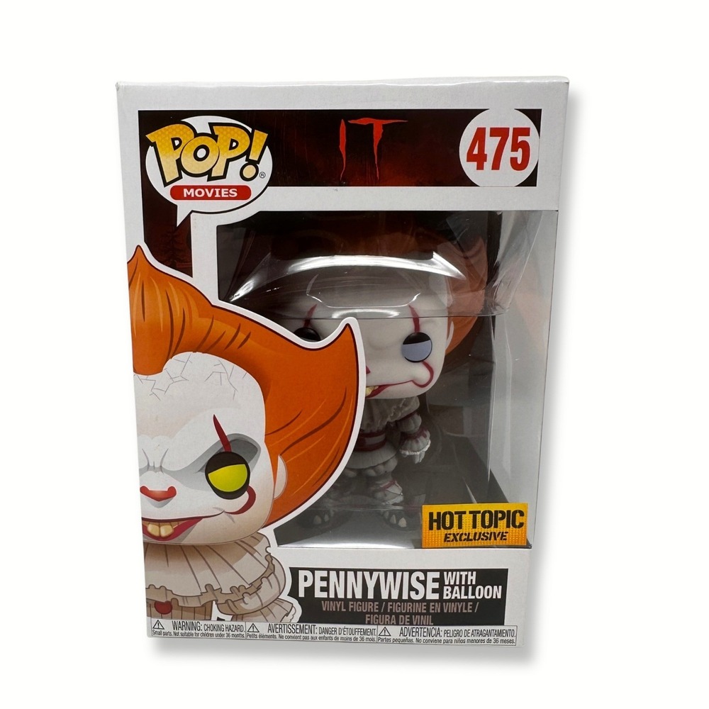Funko Pop Pennywise with Balloon #475 IT Hot Topic Exclusive w/ Protector
